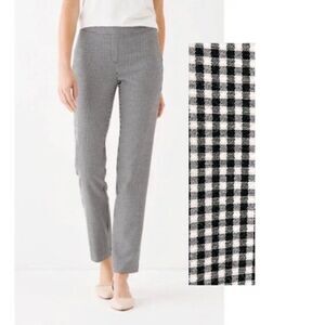 J. Jill Gingham Pants Size 14 Pull On Lightweight